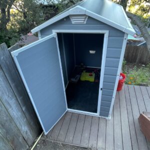 "4x6" Resin Outdoor Storage Shed